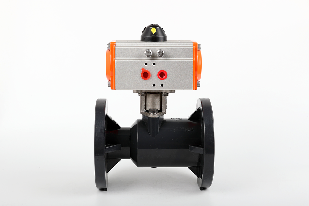 上思气动法兰一体球阀